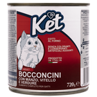 Ket Adult All breeds Bocconcini Manzo e Vitello 720 gr