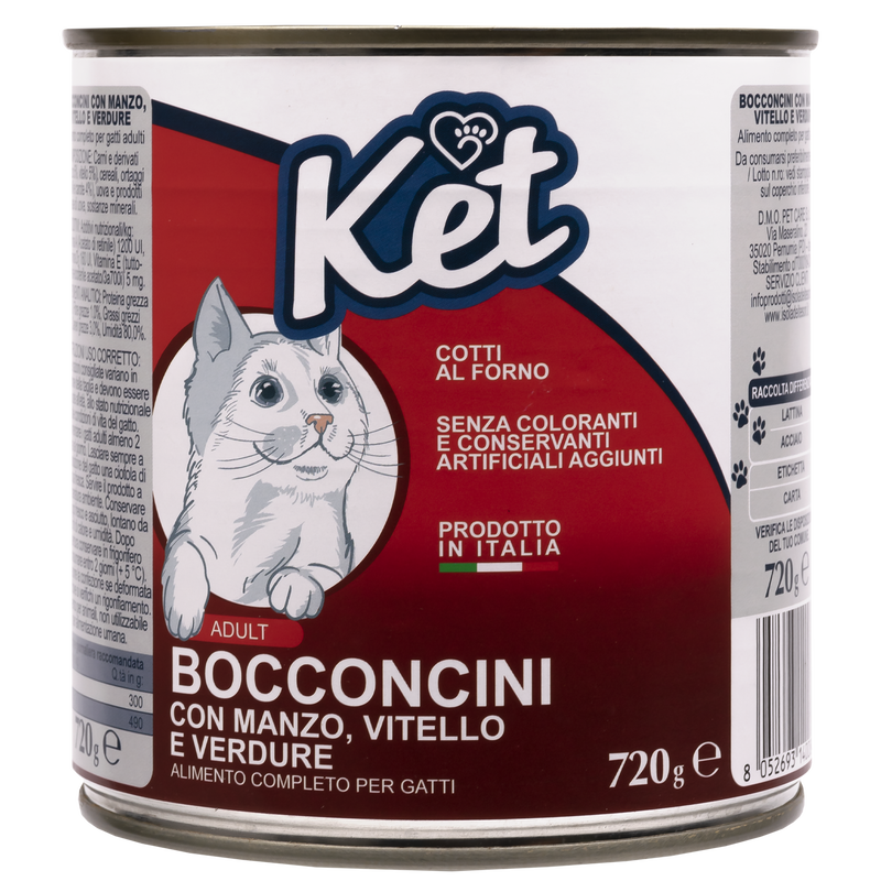 Ket Adult All breeds Bocconcini Manzo e Vitello 720 gr