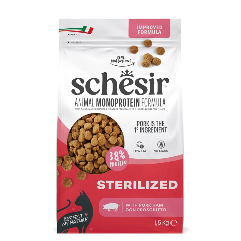 Schesir Monoprotein Cat Sterilized Prosciutto 1,5 kg