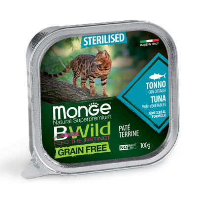 Monge Natural Superpremium Cat Adult Bwild Sterlised Tonno 100 gr