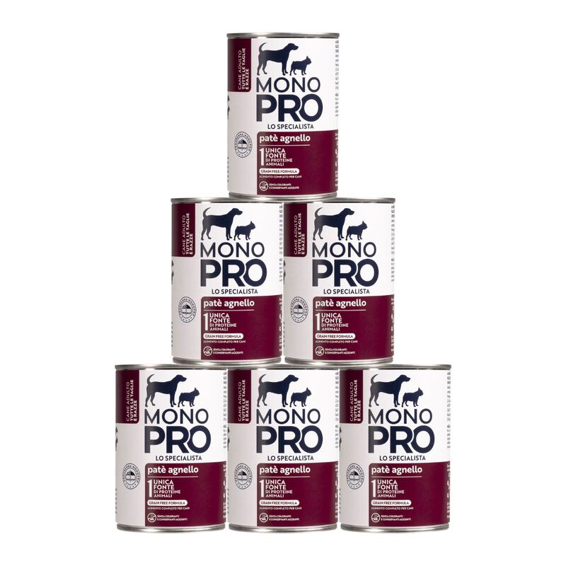 Monopro Dog Adult All Breeds Pat&egrave; Agnello 400 gr