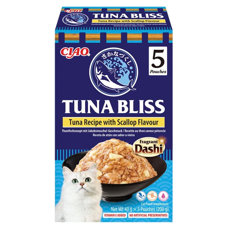 Ciao Tuna Bliss Tonno in brodo al sapore di Dashi e Gusto di Capesante 5x40 gr