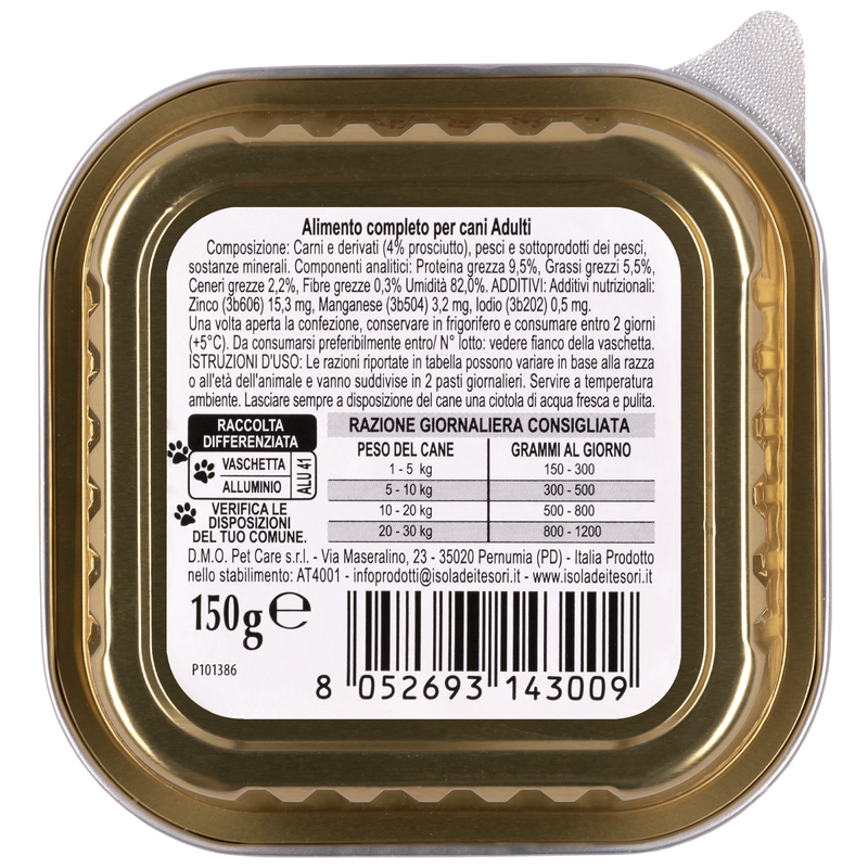 Naturalpet Dog Adult Paté con Prosciutto 150gr