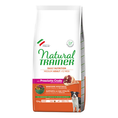 Trainer Natural Dog Medium Adult Prosciutto crudo e riso 12 kg