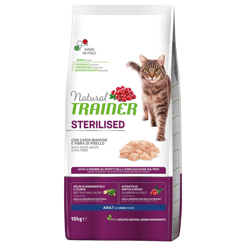 Natural Trainer Cat Adult Sterilised Tacchino 10 kg