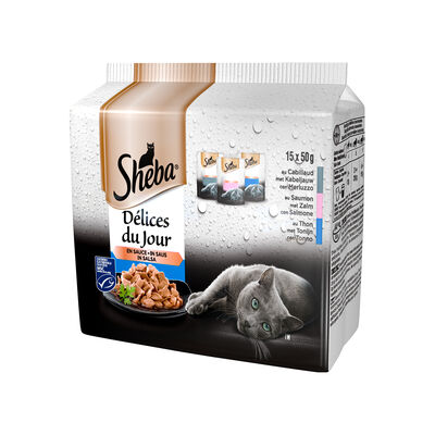 Sheba Cat Délice du Jour Selezione del Mare 15x50 gr