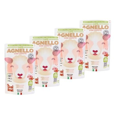 Real Bowl Alimento Umido per cani adulti Agnello 700 gr