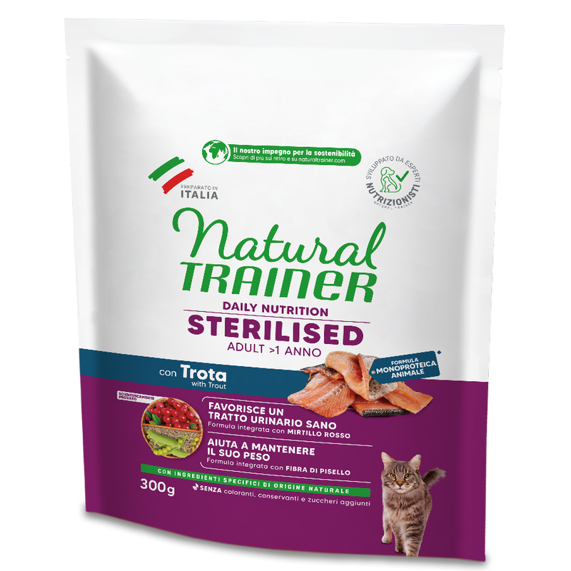 Natural Trainer Cat Adult Sterilised Trota 300 gr