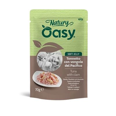 Oasy Natury cat adult Tonnetto con Vongole del Pacifico 70 gr