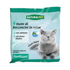 Naturalpet Cat Sterilizzati Gusti Mare, con Salmone o Pesce Bianco in salsa 4x85 gr image number 0