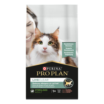 Purina Pro Plan LiveClear Cat Adult Sterilized ricco in Salmone 1,4 kg