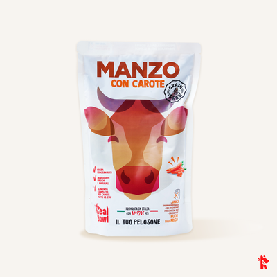 Real Bowl Dog Grain Free Manzo 700 gr