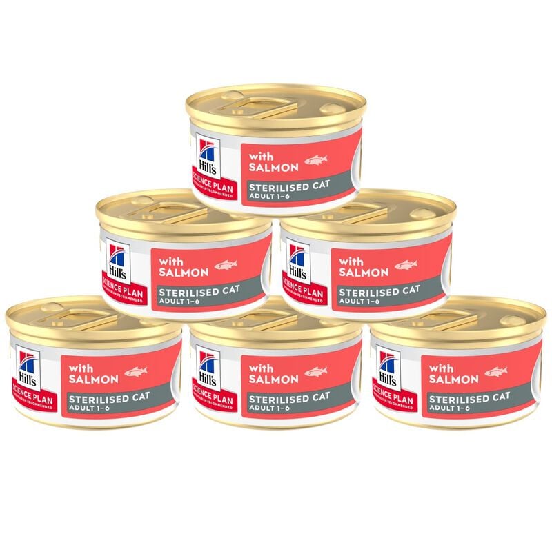 Hill's Science Plan Sterilised Adult Mousse per gatti sterilizzati con Salmone 85 gr