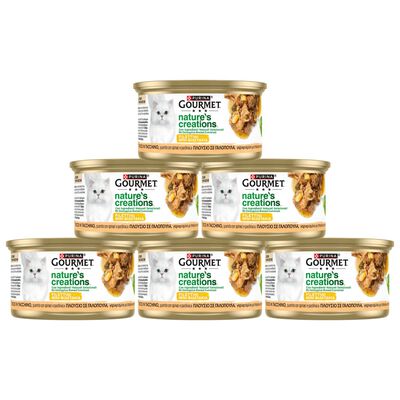 Gourmet Nature's Creations Cat Adult con Tacchino, spinaci e pastinaca 85 gr
