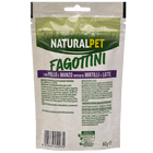 Naturalpet Fagottini Snack Dog Adult con pollo e manzo ripieni di mirtilli e latte 90gr