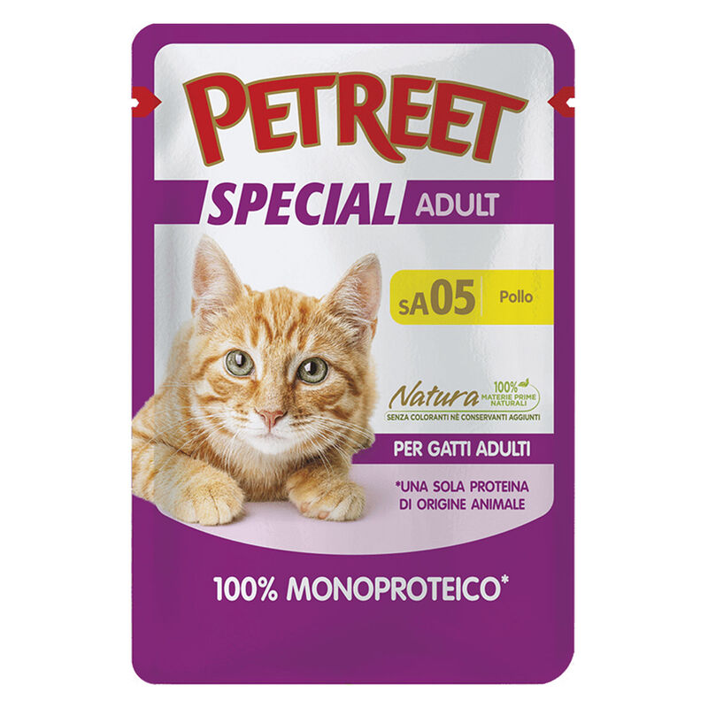 Petreet Cat 100% Monoproteico Pollo 70 gr