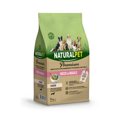 Naturalpet Premium Dog Senior Mini al Maiale 2 kg
