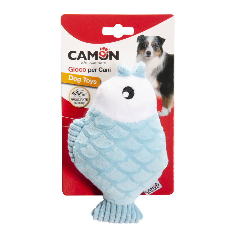 Camon Gioco Pesce colorato per Cani 16 cm