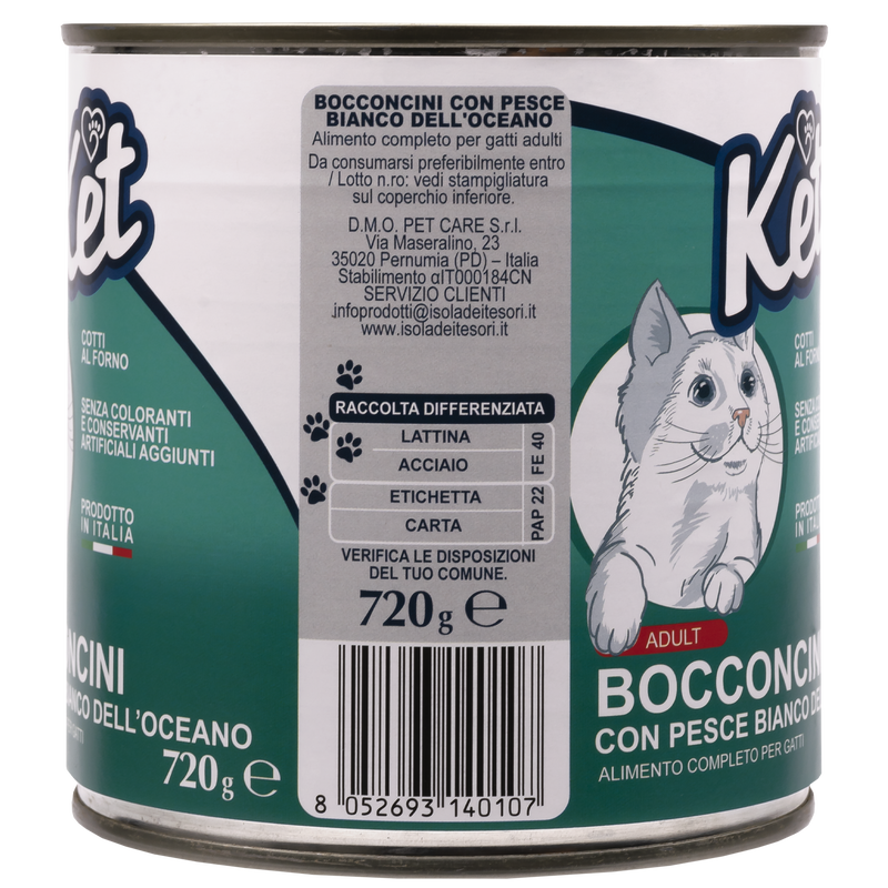 Ket Cat Adult All breeds Bocconcini Pesce dell'Oceano 720 gr