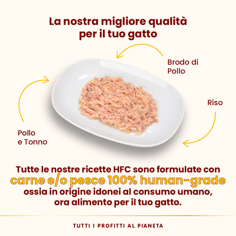 Almo Nature HFC Natural Cat Pollo e Tonno 70 gr