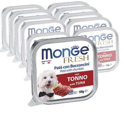 Monge Fresh Dog Adult Paté con Bocconcini con Tonno 100 gr