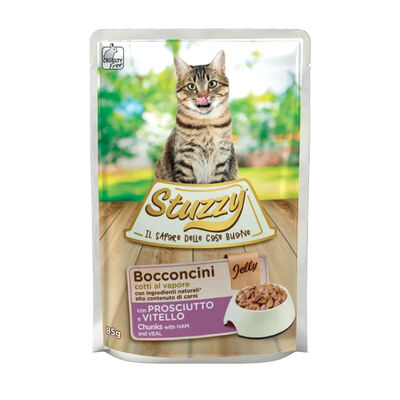 Stuzzy Cat Bocconcini con Prosciutto e Vitello in Gelatina 85 gr