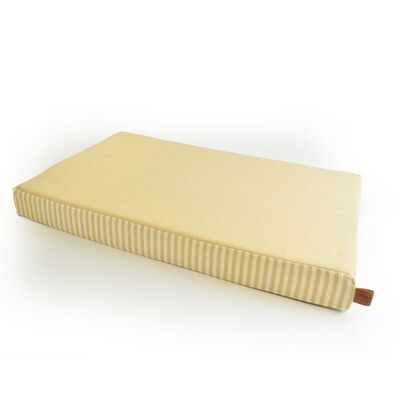 L'Isola dei Tesori Materasso per cani in Memory righe beige 60x100x8 cm