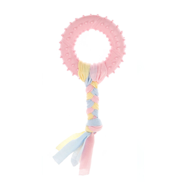 Petup Joy Anello in TPR con corda per cuccioli 17 cm