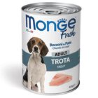 Monge Fresh Bocconi in Pat&eacute; per cani adulti con Trota 400 gr