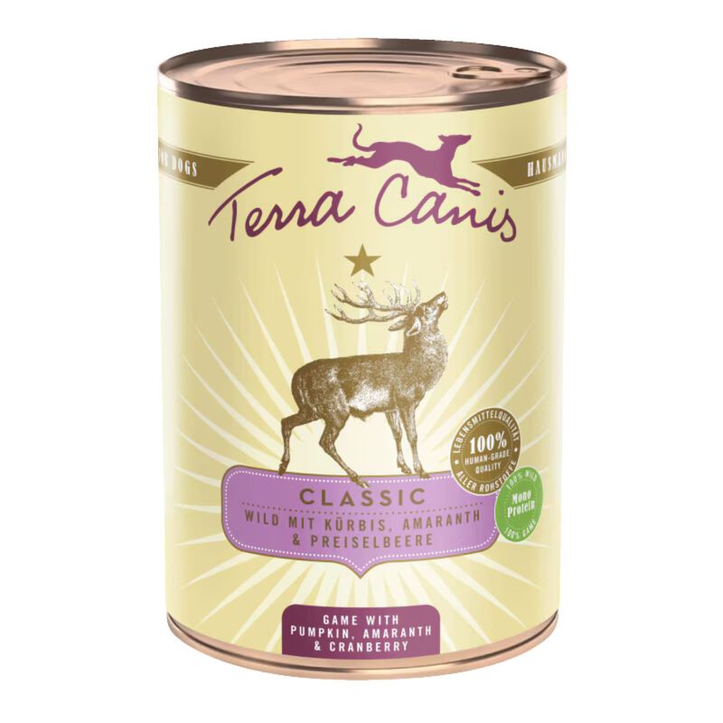 Terra Canis Dog Classic Selvaggina con Zucca, Amaranto e Mirtillo rosso 400 gr