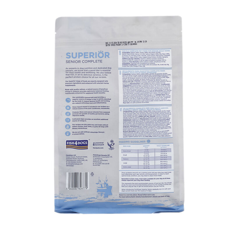 Fish4dogs Superior Dog Senior Complete 1,5 kg