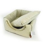 L'Isola dei Tesori Cuccia Cubo Righe Verdi 40x40x40 cm