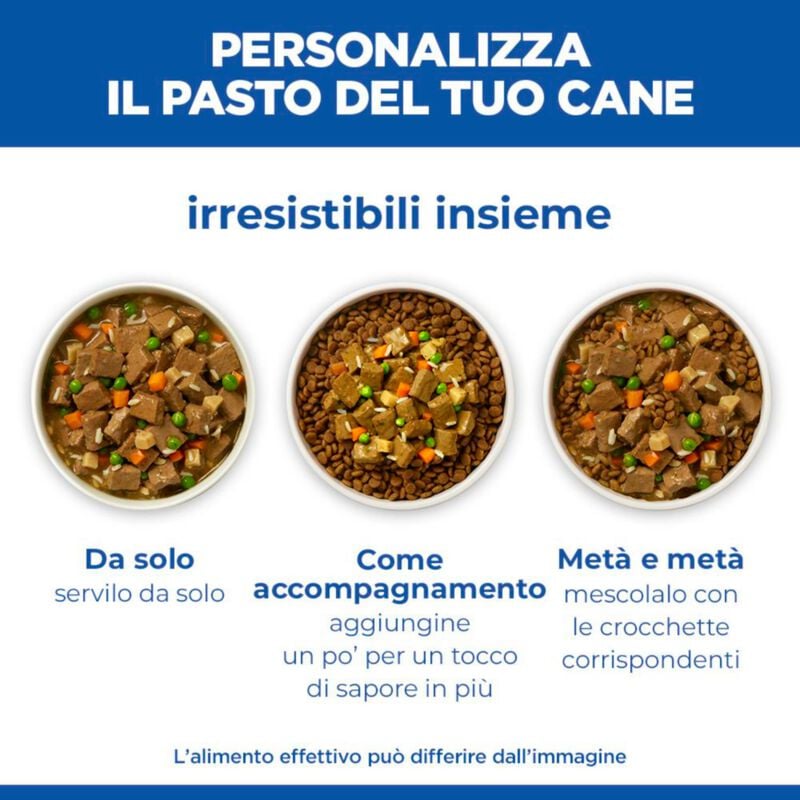 Hill's Science Plan Spezzatino per cani anziani Pollo e verdure 363 gr