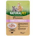 Naturalpet Premium Cat Adult Tonno con Gamberetti 70 g