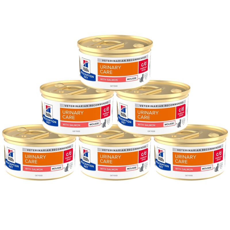 Hill's Prescription Diet c/d Multicare Stress Mousse per gatti adulti con Salmone 85 gr