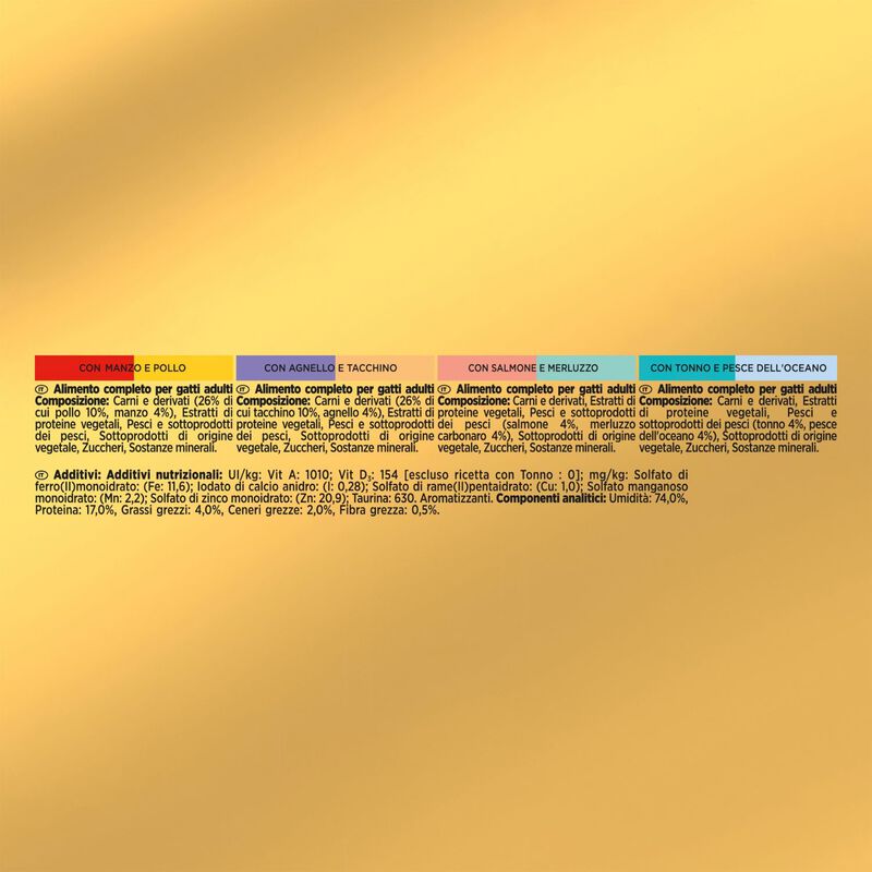 Gourmet Gold Cat Adult Multipack Intrecci di Gusto 24 x 85 gr