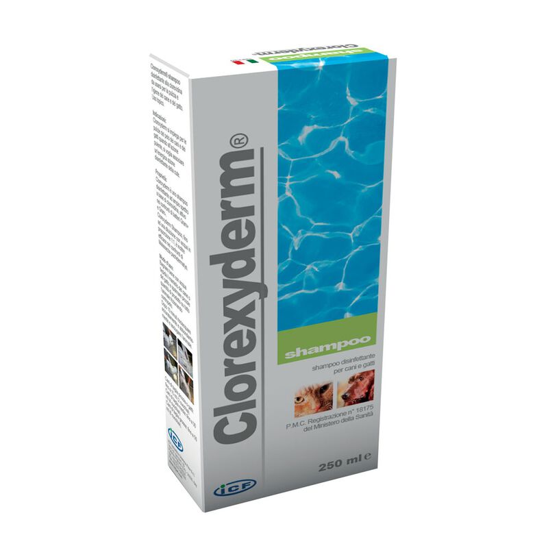 I.c.f Clorexyderm Shampoo per cane e gatto 250 ml