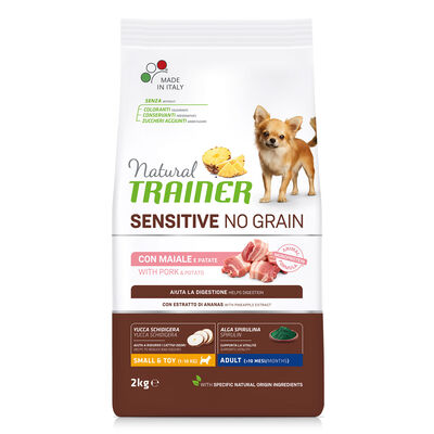 Natural Trainer Dog Mini Sensitive No Grain con Maiale 2 kg