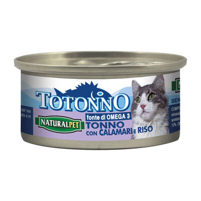 Naturalpet Totonno Cat Adult Calamari con Riso 170 gr