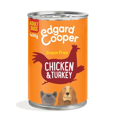 Edgard & Cooper Dog Adult Pollo e Tacchino 400 gr