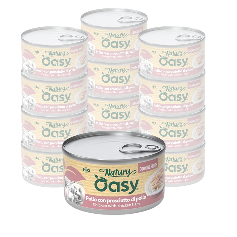 Oasy Natury Cat Adult pollo con prosciutto di pollo 150gr