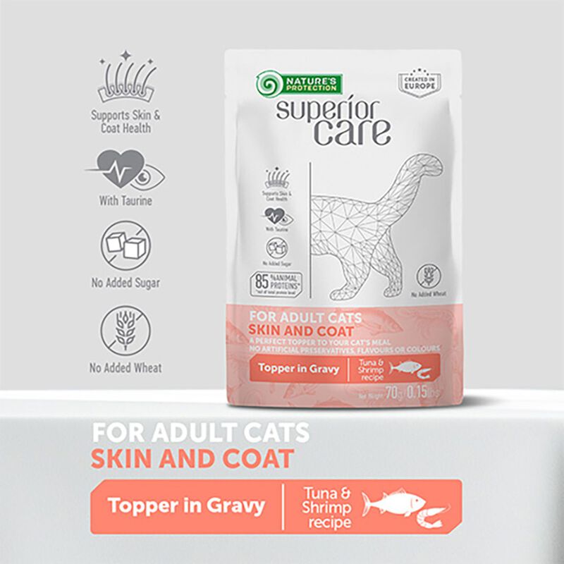 Nature's Protection Superior Care Cat Skin Tonno e Gamberetti 70 gr