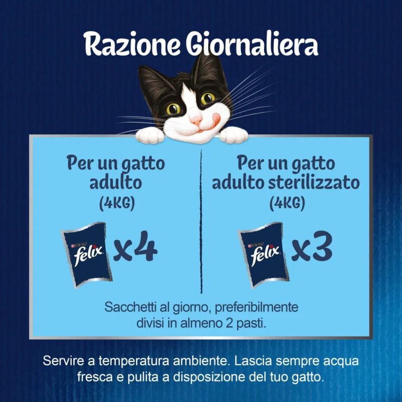 Felix Le Ghiottonerie Cat Selezioni con pesci Salmone con Tonno 72 pz x 85 gr