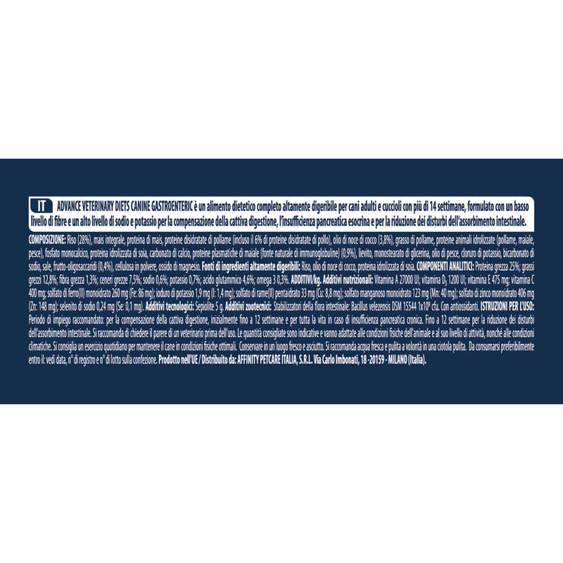Advance Veterinary Diets Dog Adult Gastroenteric 3 kg