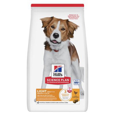 Hill's Science Plan Dog Adult Medium Light al Pollo 14 kg