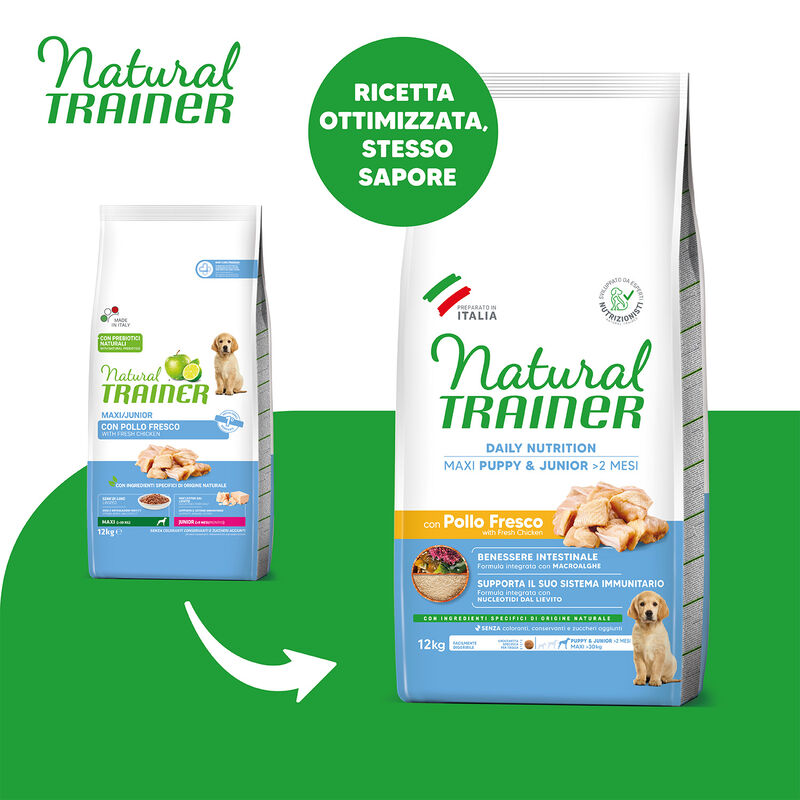 Natural Trainer Dog Puppy Maxi Pollo 3 kg