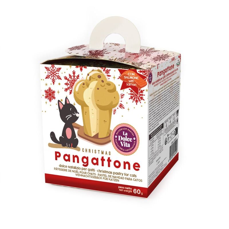 Leopet Pangattone panettone al salmone per gatti 60 gr
