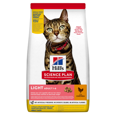Hill's Science Plan Cat Light Adult con Pollo 1,5 kg