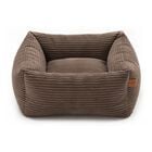 L'Isola dei Tesori Cuccia Relax Quadrata per cani e gatti Marrone 50x50x20 cm