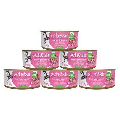 Schesir Cat Adult Tonno e prosciutto jelly 140g
